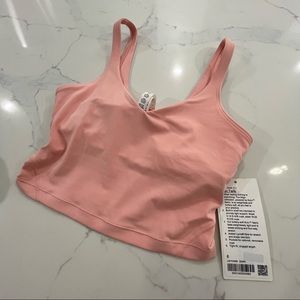 Nwt lululemon align tank dew pink 6